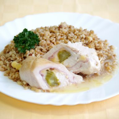 Kurací-závitok-so-šunkousyrom-as-špargľoubulgur