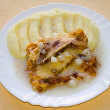 Tilapia-gratinovaná-so-špargľou-a-syrom-zemiaková-kaša